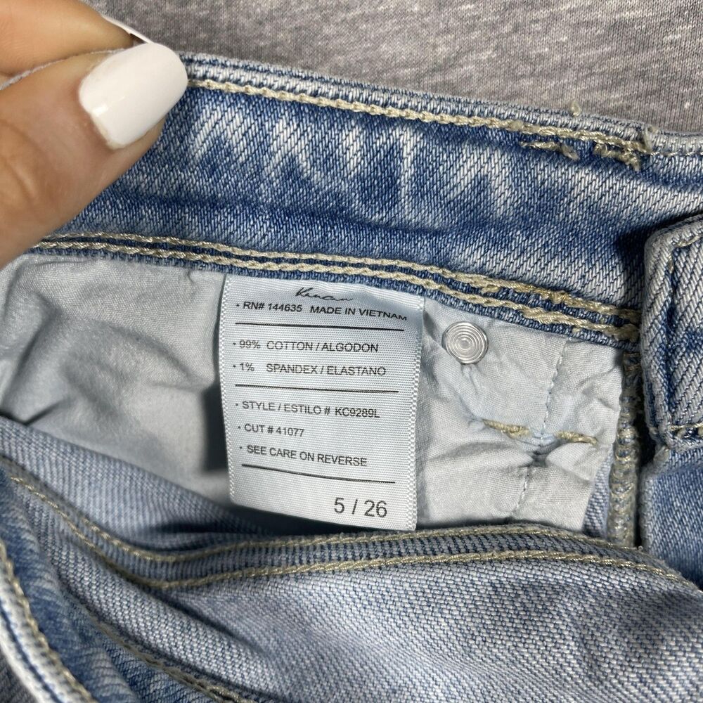 KanCan Jeans Womens 5/26 Blue Flared Mid Rise Light Wash Denim Y2K - Picture 2 of 10